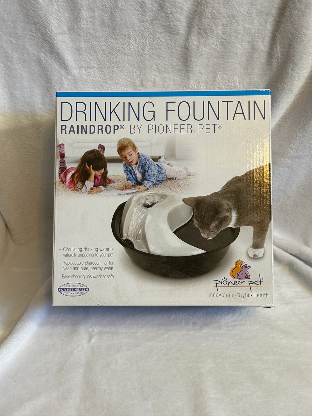 Pioneer Pet Raindrop Drinking Fountain Cat Dog Water Fountain